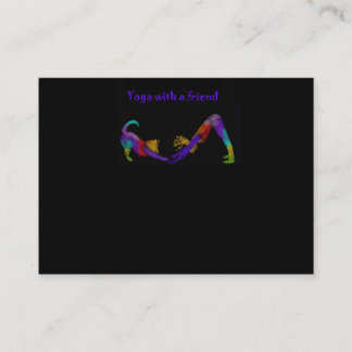 Tarjeta de visita de la yoga