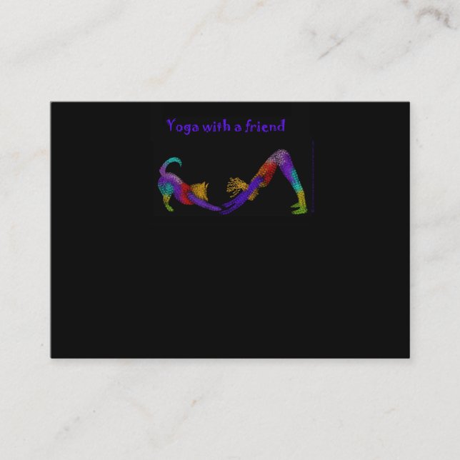 Tarjeta de visita de la yoga (Anverso)