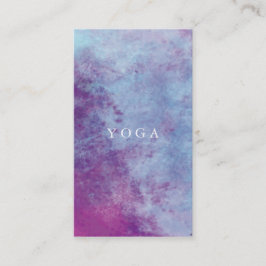 Tarjeta de visita de la yoga de la acuarela