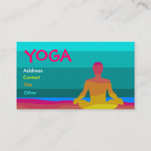 Tarjeta de visita de la yoga - modificada para
