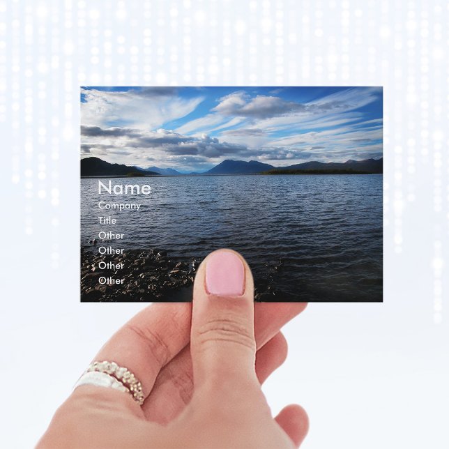 Tarjeta de visita de Lake Aleknagik (Alaskan Lake Photo Business Cards)