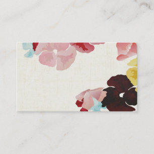 Tarjeta de visita de las amapolas