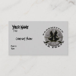 Tarjeta de visita de las brujas de Halloween