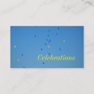 Tarjeta de visita de las celebraciones