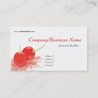 Tarjeta de visita de las cerezas 2