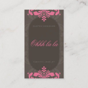 TARJETA DE VISITA DE LAS COSTURAS:: flourish 1BP