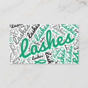 Tarjeta de visita de las extensiones del latigazo