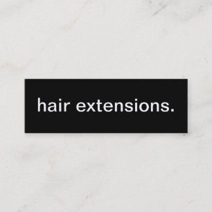 Tarjeta de visita de las extensiones del pelo