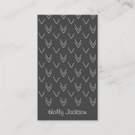 Tarjeta de visita de las flechas de la pizarra