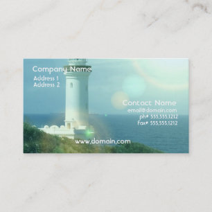 Tarjeta de visita de las fotos del faro