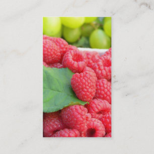 Tarjeta de visita de las frutas frescas