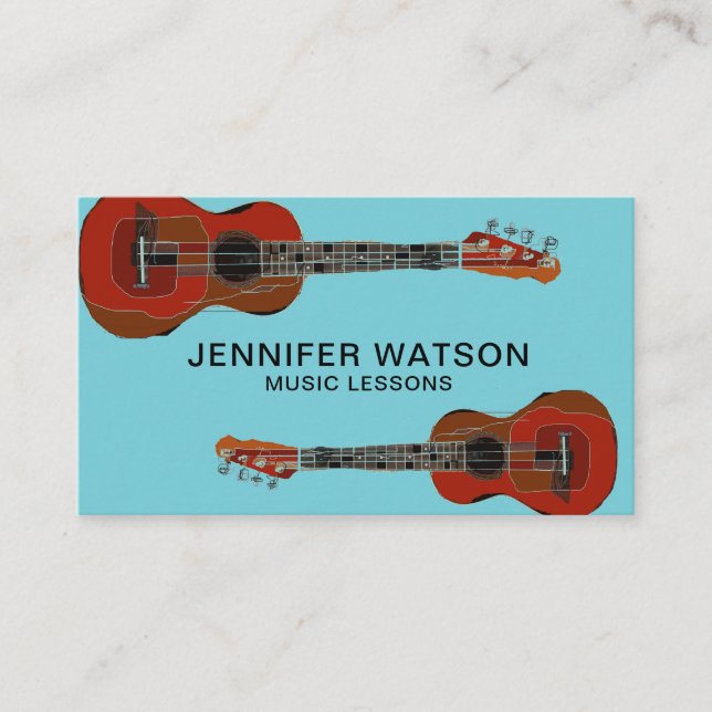 Tarjeta de visita de las guitarras (Anverso)