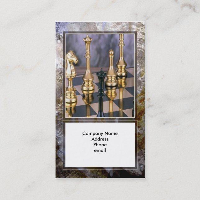 Tarjeta de visita de las inversiones (Anverso)