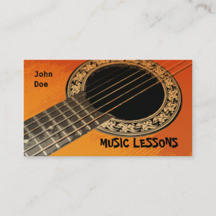 Tarjeta de visita de las LECCIONES de MÚSICA