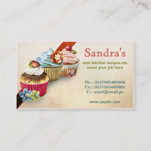 tarjeta de visita de las magdalenas para la