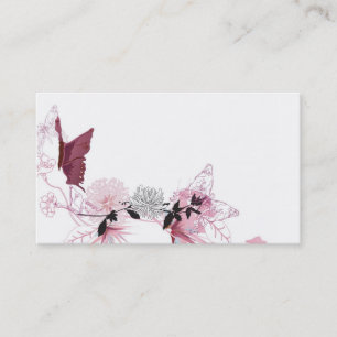 Tarjeta de visita de las mariposas