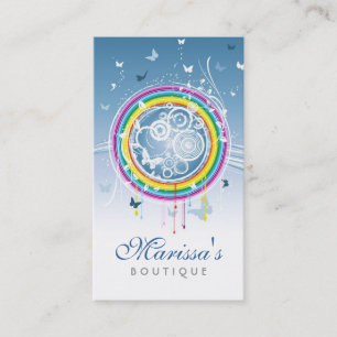 Tarjeta de visita de las mariposas del Grunge