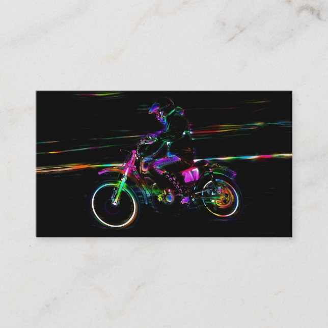 Tarjeta de visita de las motocicletas de los (Anverso)
