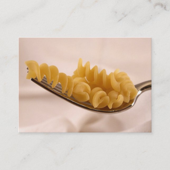 Tarjeta de visita de las pastas (Anverso)