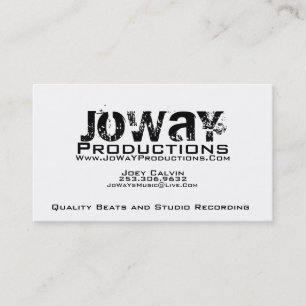 Tarjeta de visita de las producciones de JoWaY