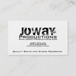 Tarjeta de visita de las producciones de JoWaY