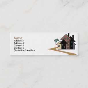 Tarjeta de visita de las propiedades inmobiliarias