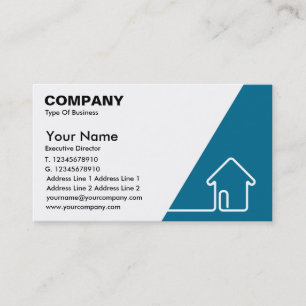 Tarjeta de visita de las propiedades inmobiliarias