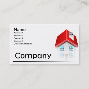 Tarjeta de visita de las propiedades inmobiliarias