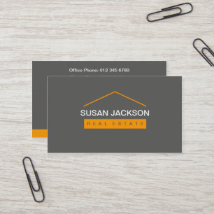 Tarjeta de visita de las propiedades inmobiliarias