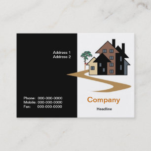 Tarjeta de visita de las propiedades inmobiliarias
