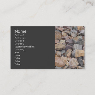 Tarjeta de visita de las rocas