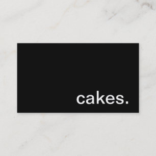 Tarjeta de visita de las tortas