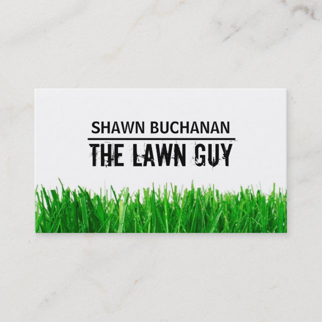 Tarjeta de visita de Lawncare (Anverso)