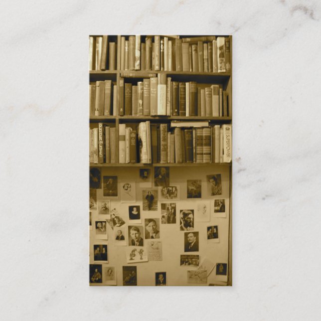 Tarjeta de visita de librería (Anverso)