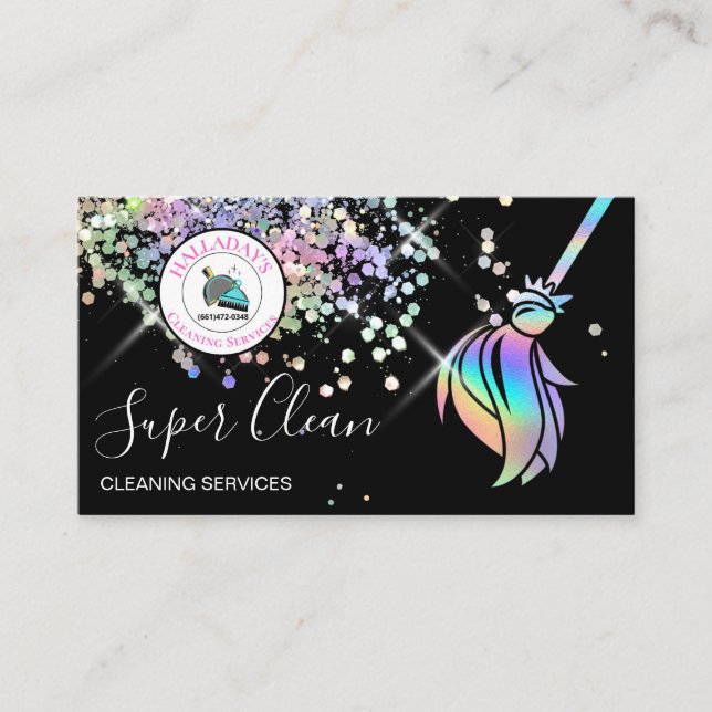 Tarjeta de visita de limpieza (Anverso)