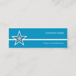 tarjeta de visita de línea blanca Blue Star