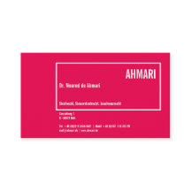 Tarjeta de visita de línea clara