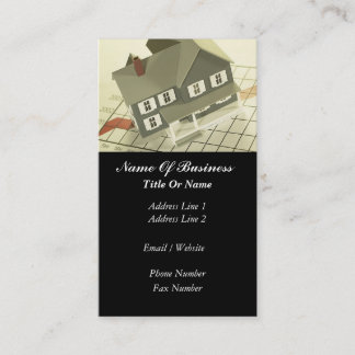 Tarjeta de visita de los agentes inmobiliarios