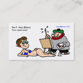 tarjeta de visita de los baloocartoons