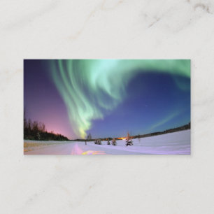 Tarjeta de visita de los borealis de la aurora