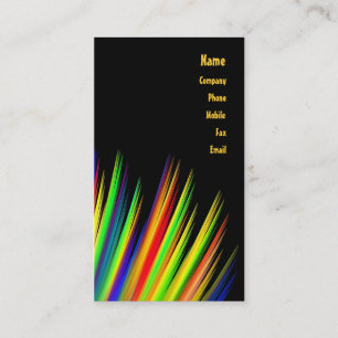 Tarjeta de visita de los colores primarios