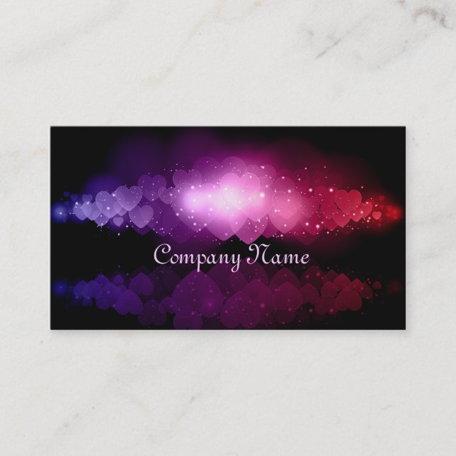 Tarjeta de visita de los corazones (Anverso)