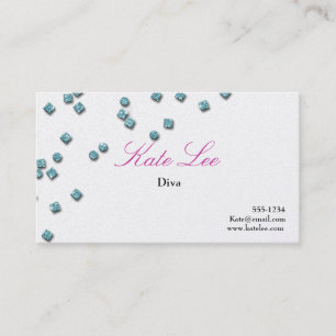 Tarjeta de visita de los diamantes