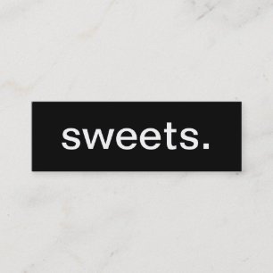 Tarjeta de visita de los dulces