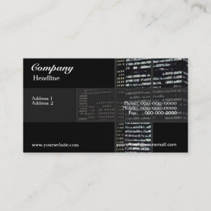 Tarjeta de visita de los edificios de oficinas