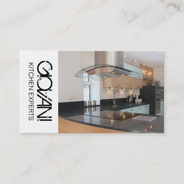 Tarjeta de visita de los expertos de la cocina (Anverso)