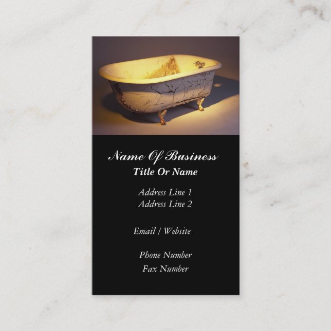 Tarjeta de visita de los fontaneros (Anverso)