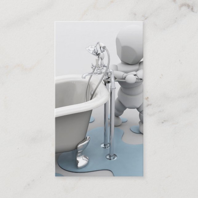 Tarjeta de visita de los fontaneros (Anverso)