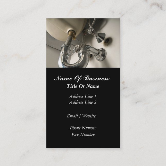 Tarjeta de visita de los fontaneros (Anverso)