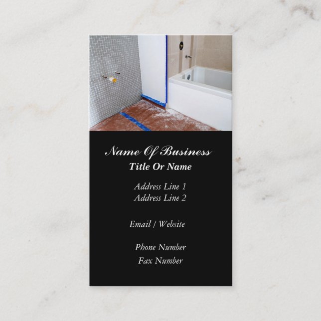 Tarjeta de visita de los fontaneros (Anverso)